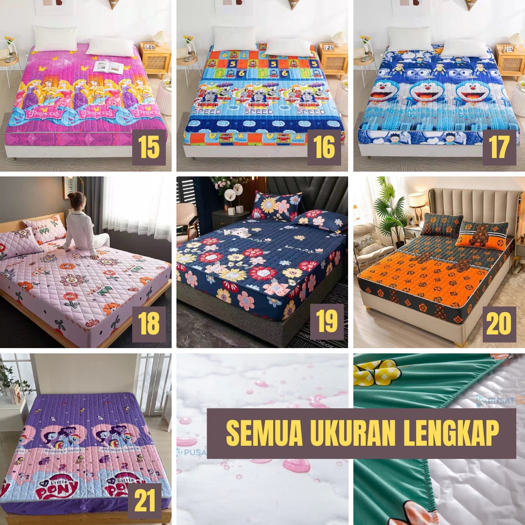 Sprei Waterproof / Sprei Protector bermotif / Sprei anti air ukuran  120x200CM