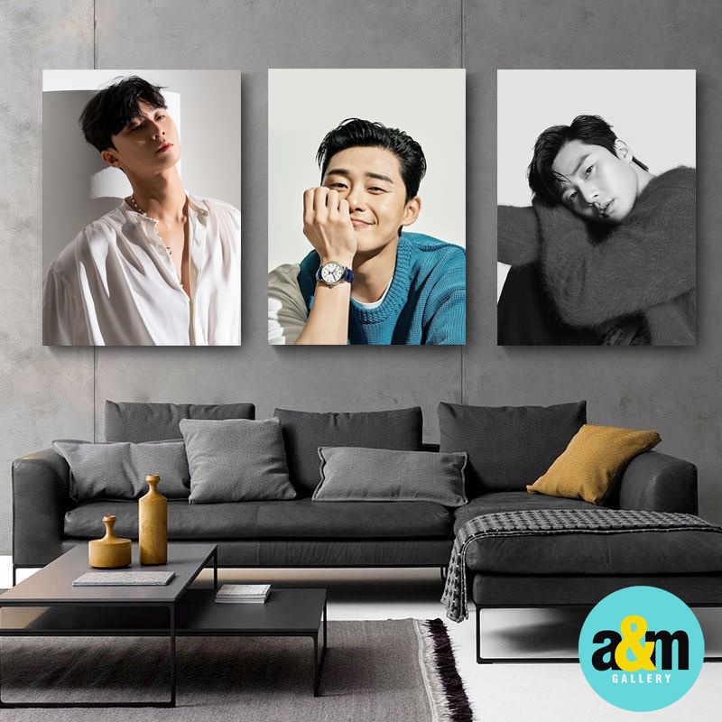 Poster Kayu PARK SEO JOON Hiasan Dinding Kamar Aktor Drama Korea I Pajangan Dinding Kamar K-POP Wall Decor Kamar - A&amp;M