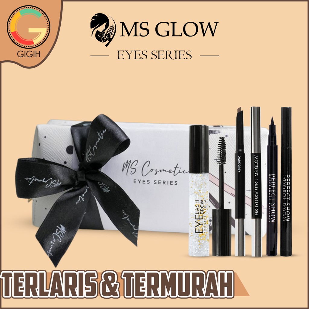 MS GLOW EYES SERIES ISI 3 EYELASH SERUM MS GLOW/ EYELINER MS GLOW/ EYE BROW PENCIL MS GLOW