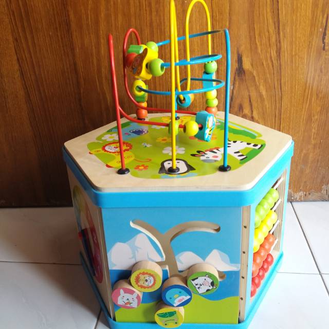 PRELOVED busy box, activity box, activity cube, busy cube, wisdom box ukuran besar