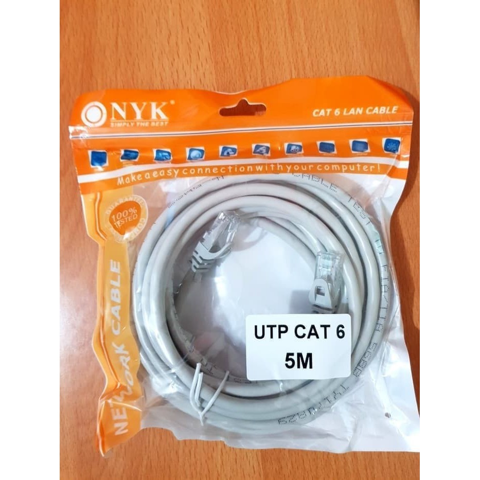 Kabel LAN 5M CAT 6 Internet Jaringan Cat6 UTP 5 Meter