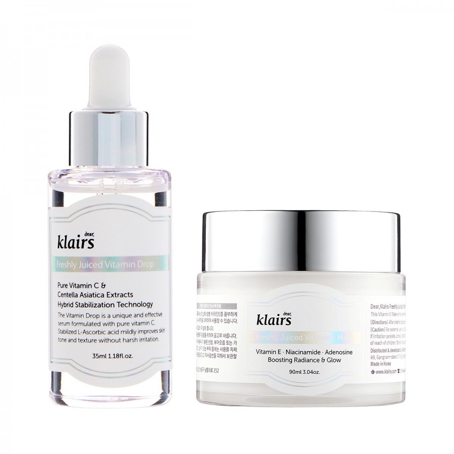 Paket Klairs Paket Glowy Vit C Serum Vit E Masker Indonesia