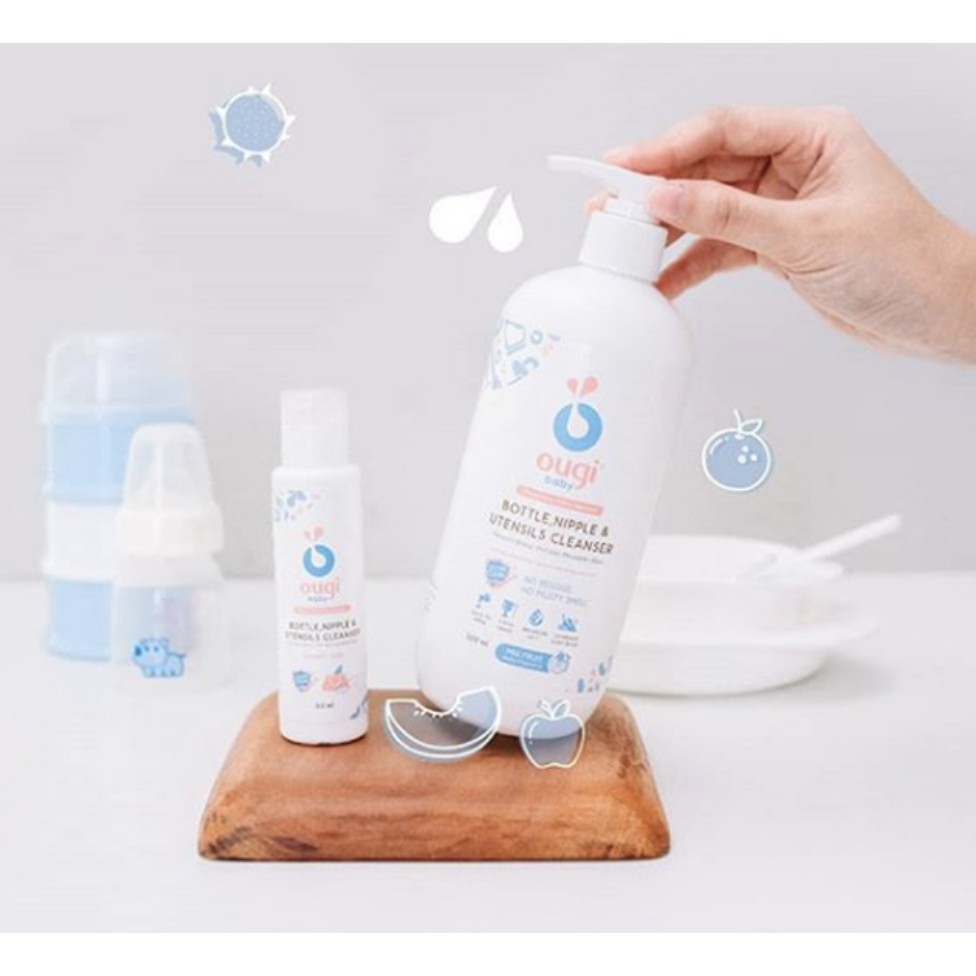 Ougi Baby Bottle &amp; Nipple Cleanser Pump 500 ML