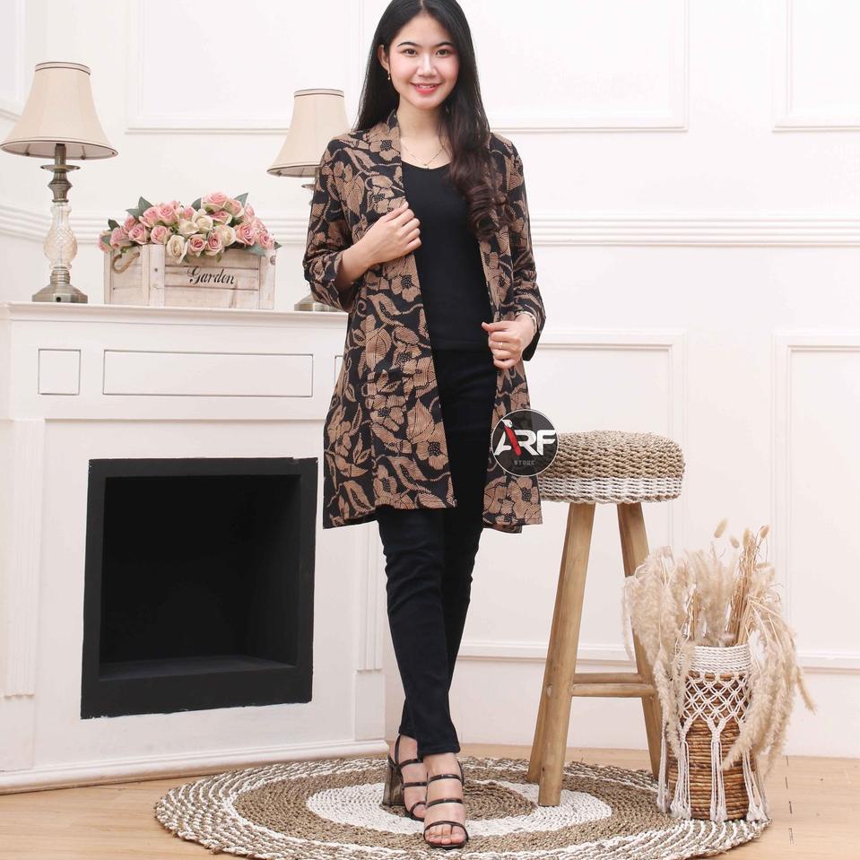 Oke Price.. Blazer Tunik / Blazer wanita/ Belazer batik & Belazer
