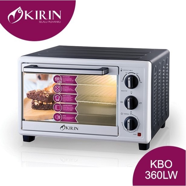 Kirin Oven Listrik 36 Liter 36L Low Watt 450W KBO-360LW KBO 360LW
