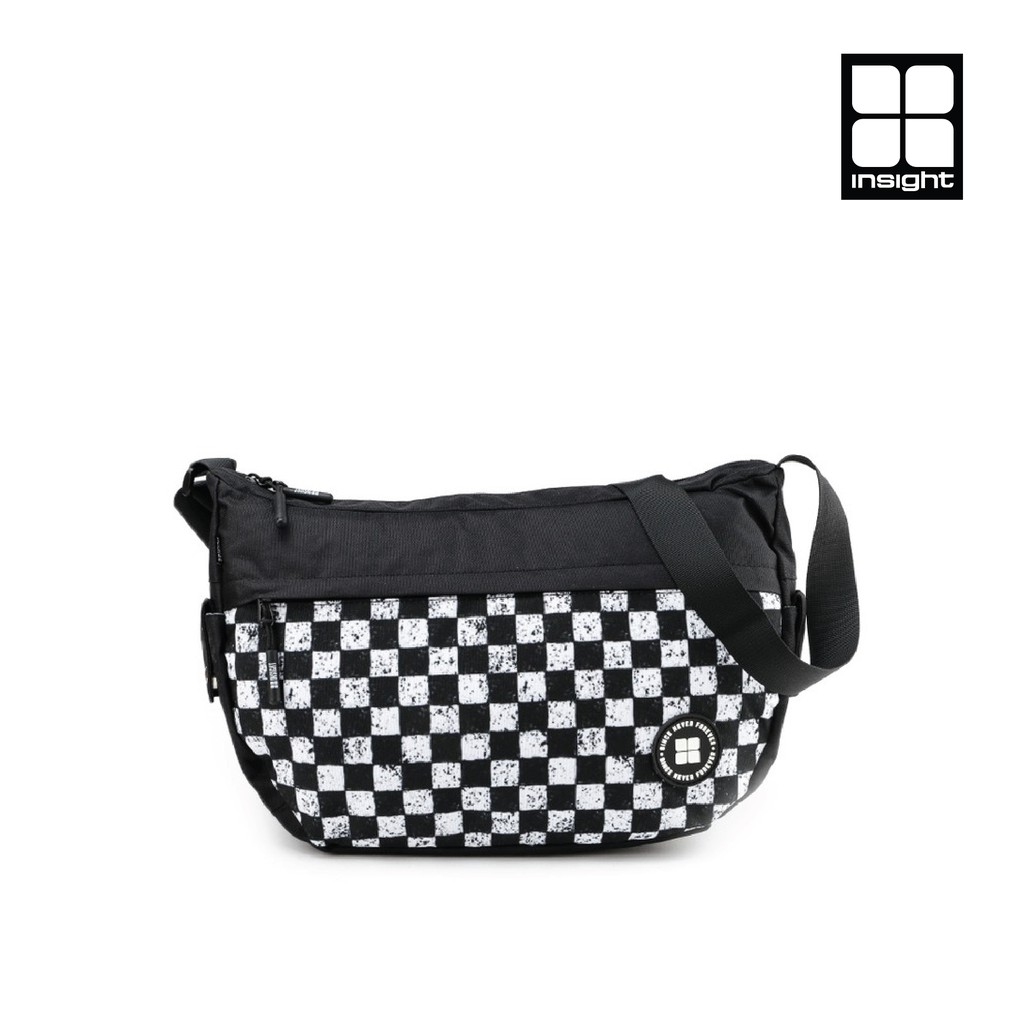 Tas Pria Insight Checkeross Sling Bag Black Al