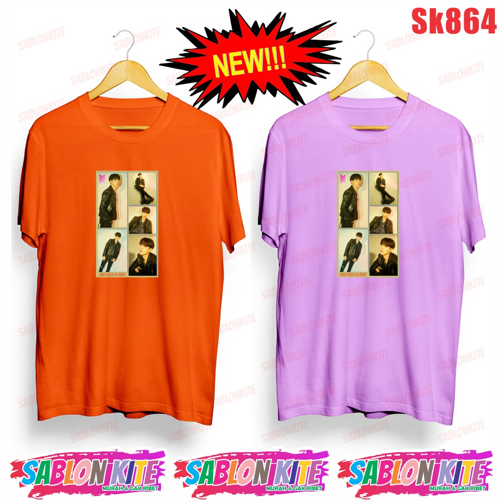 MURAH!!! KAOS KPOP MIN SUGA COVER SK864 UNISEX COMBED 30S