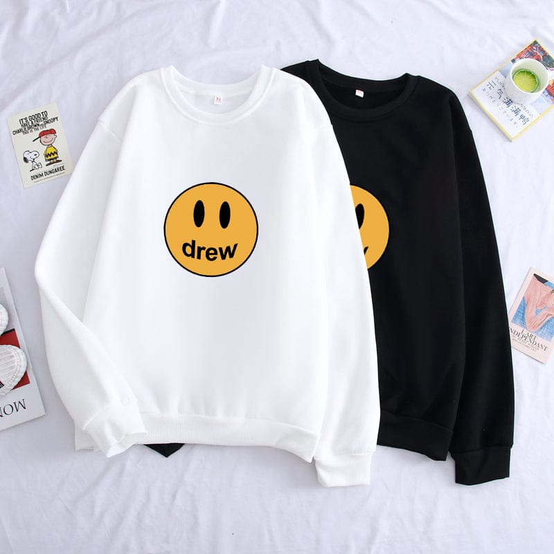 DREW Sweater Crewneck || DREW Basic Sweater Sz M - XL ( Pria &amp; Wanita )