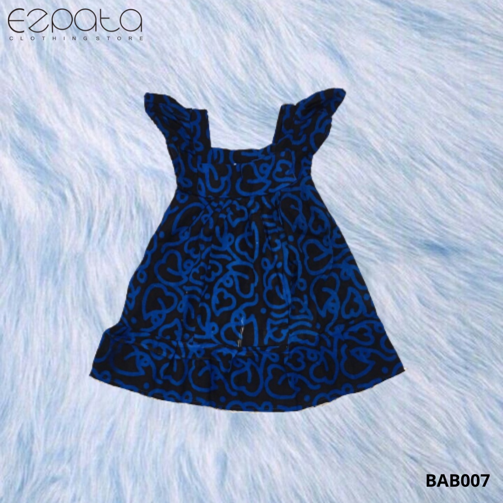 Ezpata Baju Dress Bayi Perempuan Dress Balita cewek untuk umur 1-2 tahun motif warna-warni colorful lucu