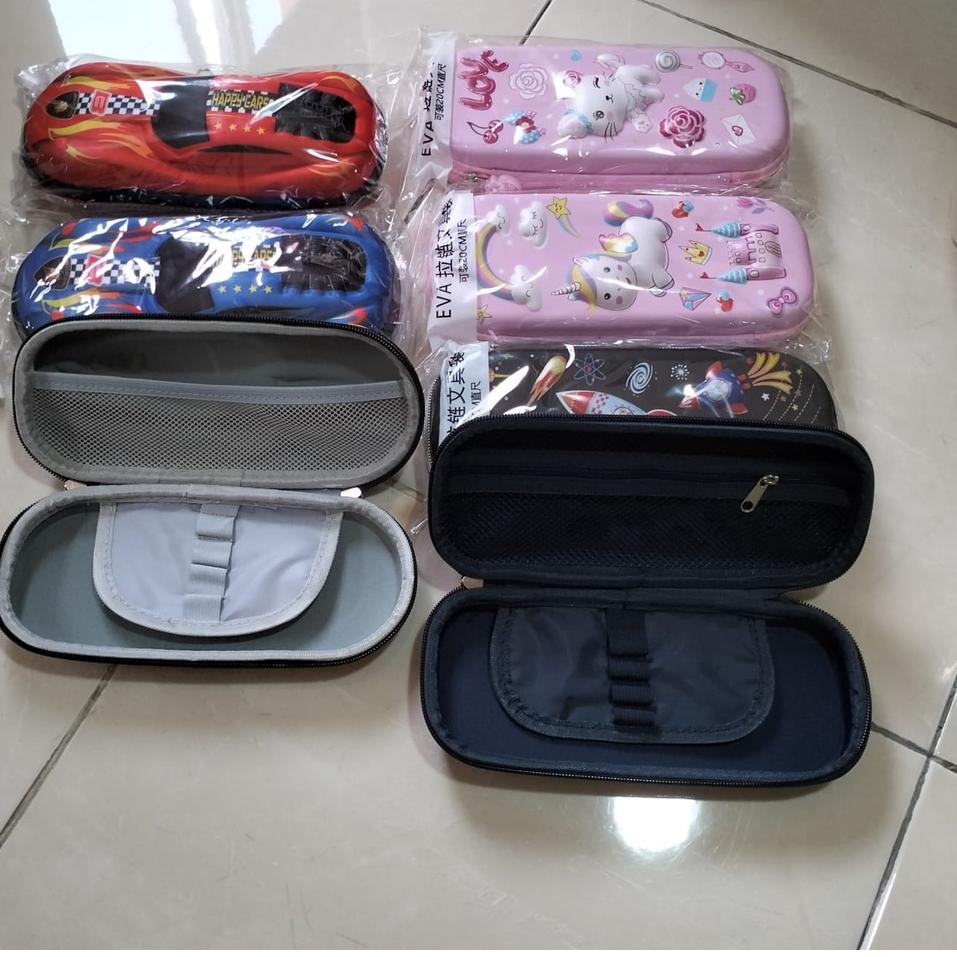 

Ready Hari Ini ( zwq ) Kotak Pensil 3D Anak Sekolah TK SD, Pencil Case 3D Bahan EVA