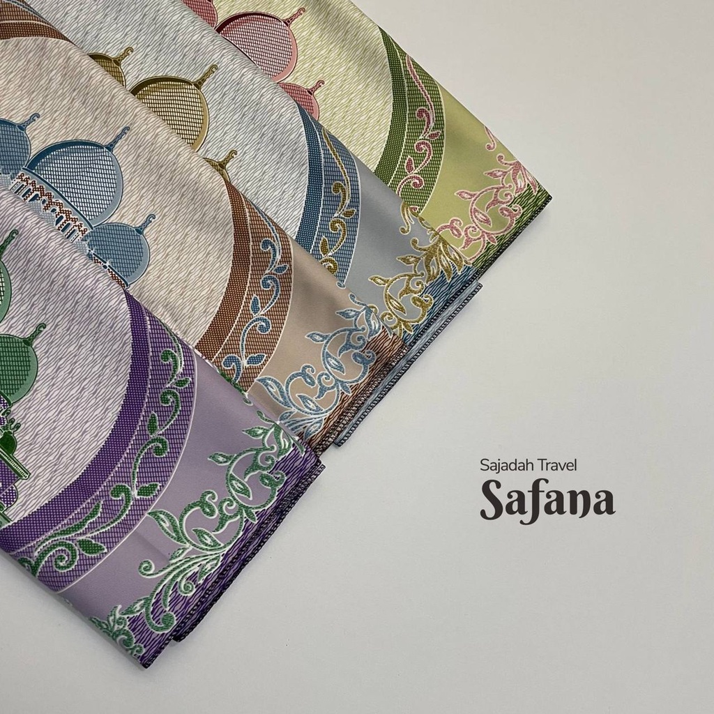 Sajadah  Sejadah Travel Safana PRIA Traveling Pouch Saku Lipat Ringan Premium Anti Air Anti Slip Anti Droplet
