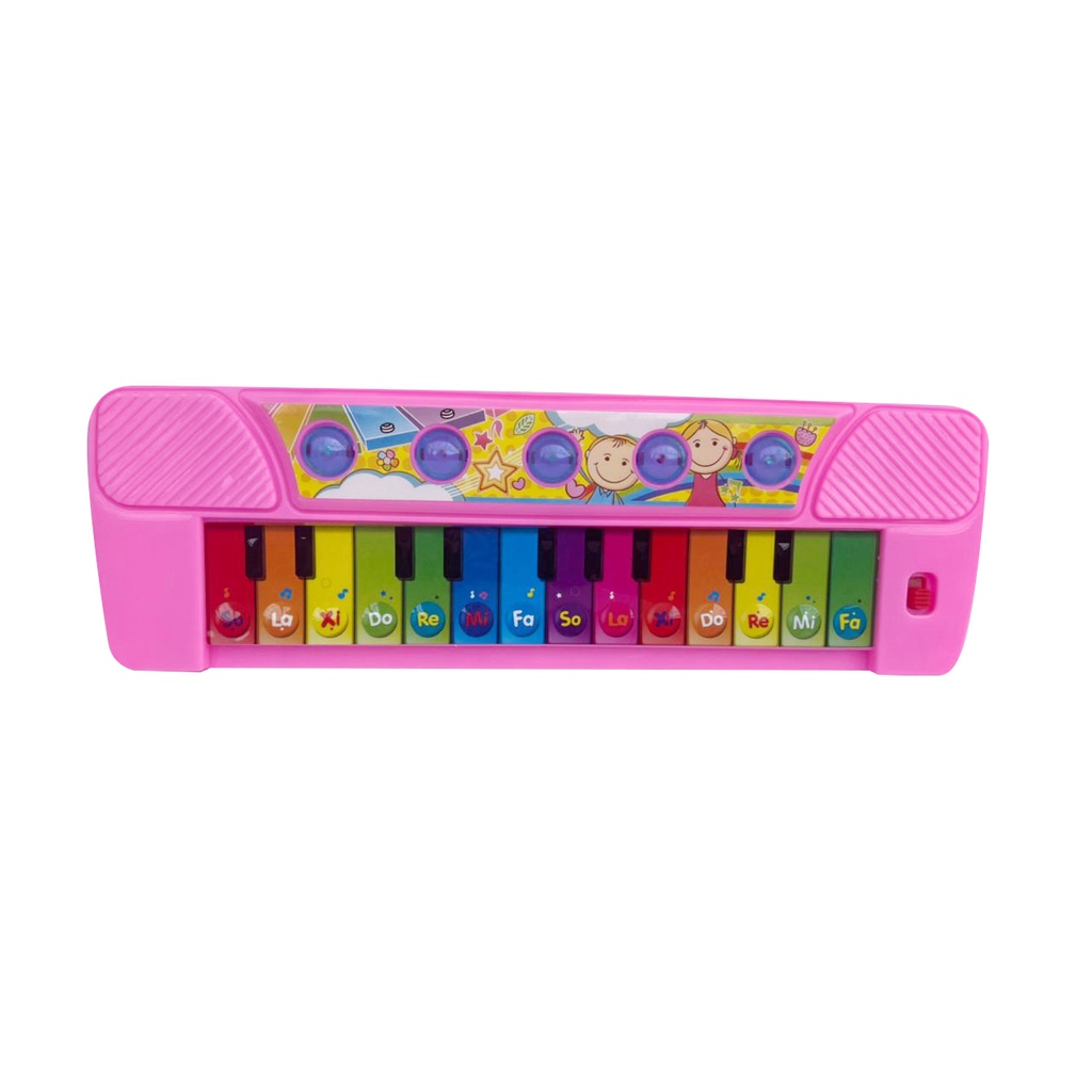 Edufuntoys -  MUSIC PIANO/ animal farm Piano / vehicle piano / music elf mainan piano anak-musical pink