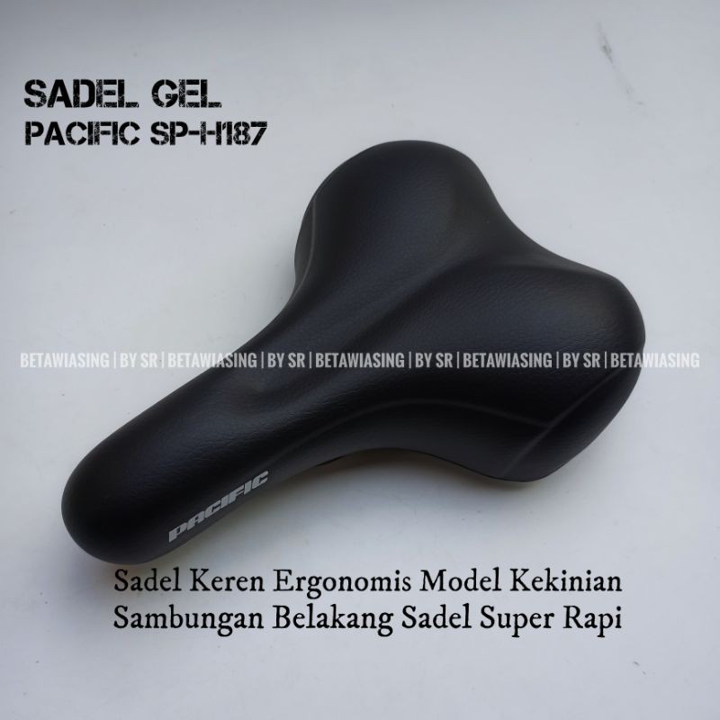 Sadel Gel Sepeda PACIFIC Saddle Jok Sepeda Lipat MTB BMX Fixie Original Gel Sadel