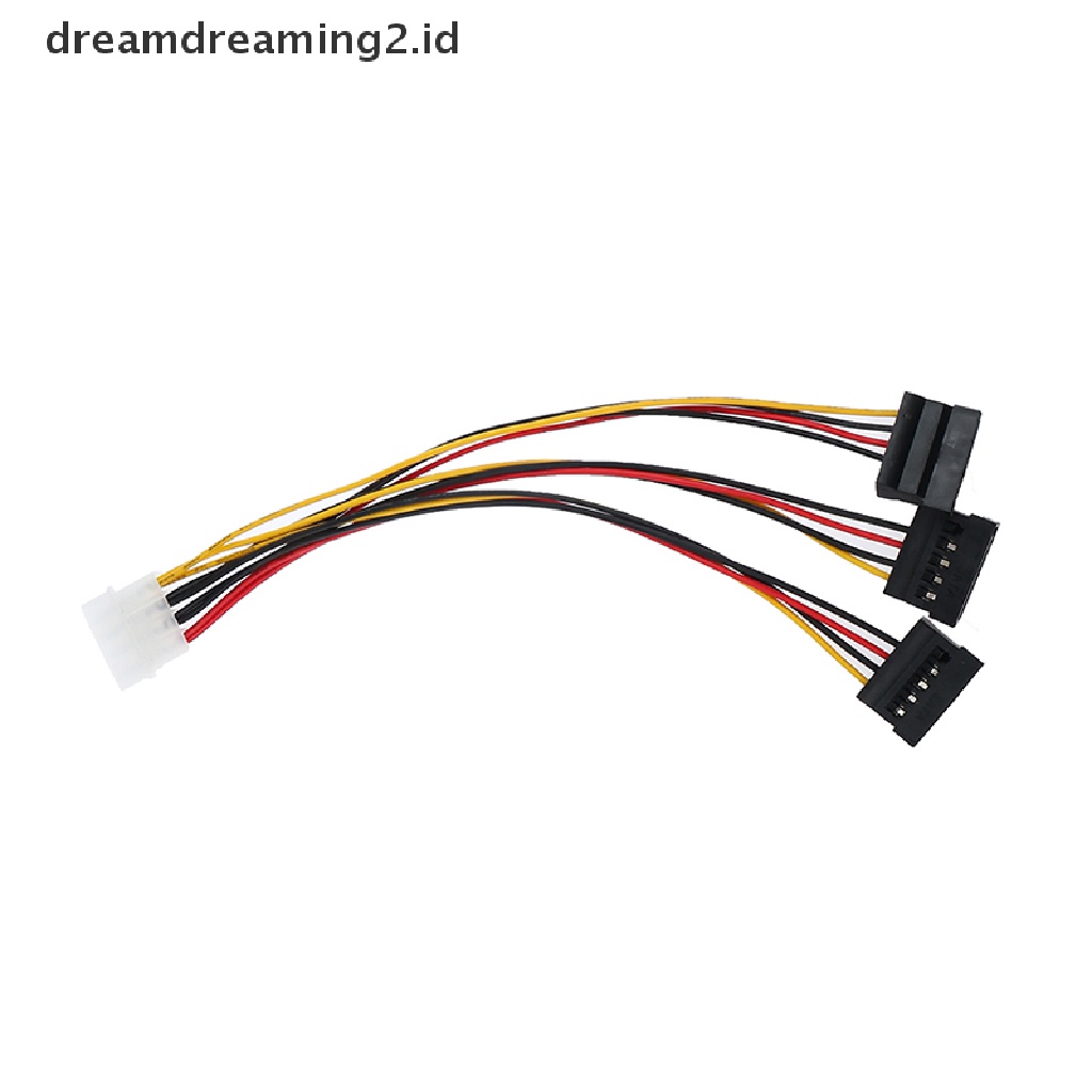 (LIKE) Kabel Extension Power Splitter 4Pin IDE Molex Ke 3 ATA SATA