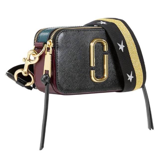 Tas Authentic Marc Jacobs Snapshot Camera Bag Black Star