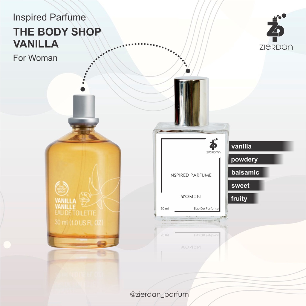 Zierdan Inspired Parfum Vanilla Bodysh*p Parfume Farfum Minyak Wangi Tahan Lama Wanita Cewek