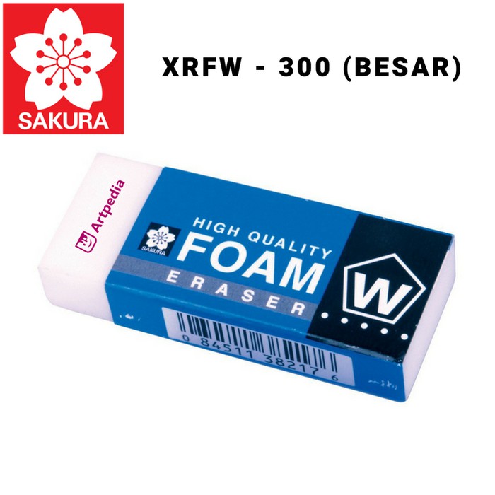 Jual Sakura Foam Eraser W 300   Sakura Pencil Eraser   Penghapus Pensil Murah