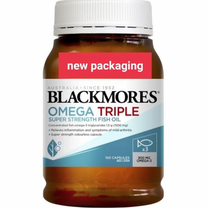 Blackmores odourless omega triple omega 3 super strength fish oil Lc