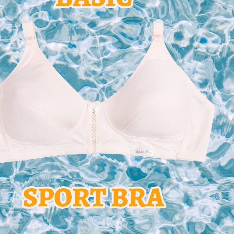 ♀ Grape - basic sport bra tanpa kawat bh olahraga full cup AW 104 SUPER ←