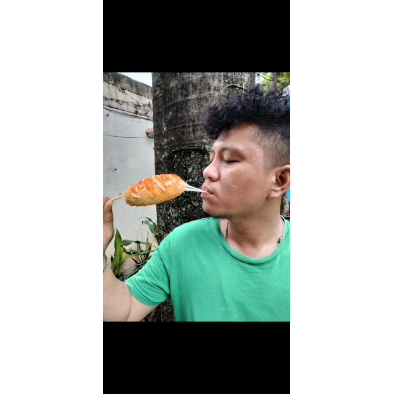 crondog Mozarella / crondog orginal isian mozarella dan sosis