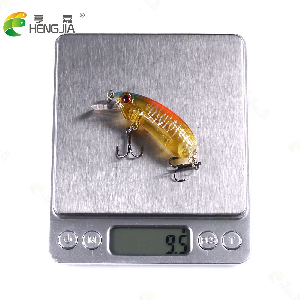 HENGJIA New 1Pcs Crankbait Umpan Pancing 6cm/9.8g Swimbait Minnow Fishing Lure Ikan Diving 0.3-1.5m