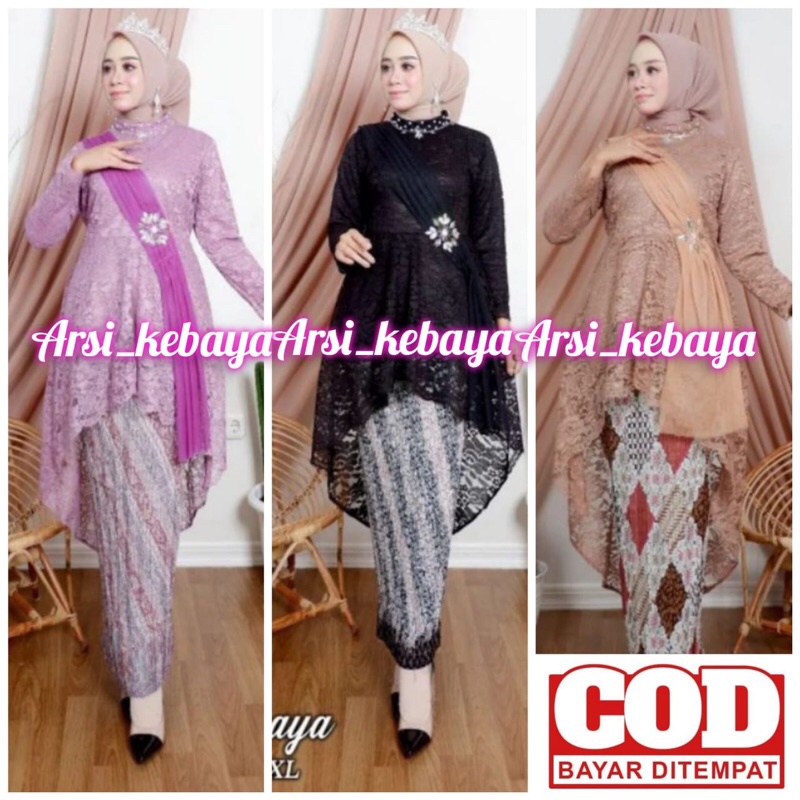 NEW ARRIVAL!! (COD) KEBAYA TUNIK SELENDANG / KEBAYA SELENDANG BORKAT / KEBAYA TUNIK MODERN / KEBAYA LAMARAN / KEBAYA PESTA / KEBAYA REMAJA / KEBAYA SELENDANG / REALLPICT