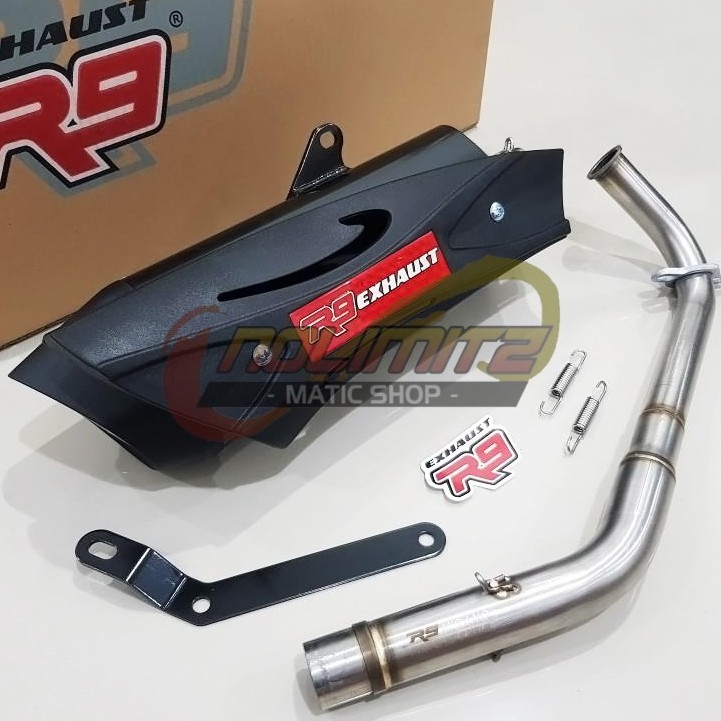 Knalpot Racing R9 Misano Full System FREE DB Killer Honda Vario 125 150 Tahun 2018 UP