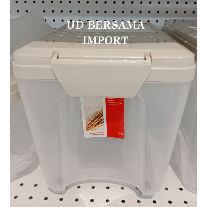 KRISCHEF 10 Ltr Tempat Beras/Rice Box Plastic/Box Beras