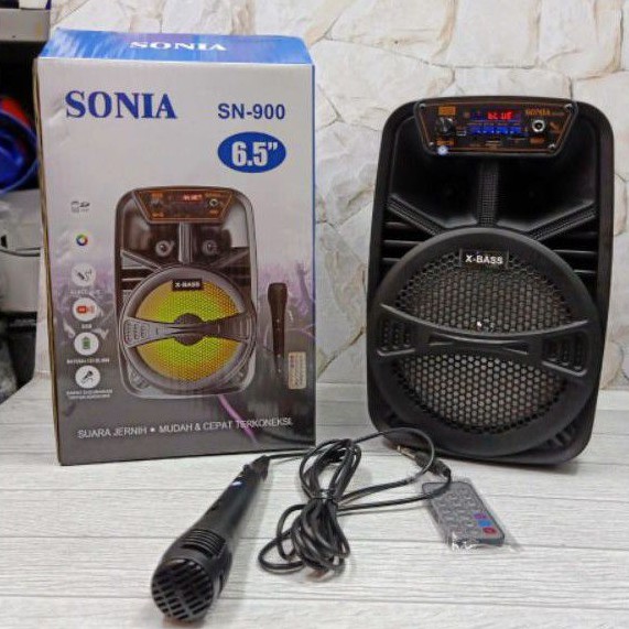 SPEAKER BLUETOOTH SONIA 6'5 INCH SN 850/SN 900 Plus mic &amp; Remote