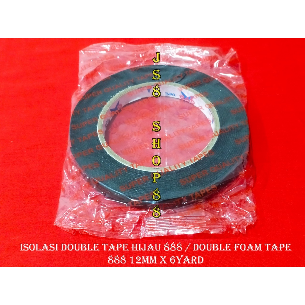 

ISOLASI DOUBLE TAPE BUSA HIJAU 12MMx6YARD / DOUBLE TAPE BUSAH FOAM HIJAU 12MM x 6YARD HOKI 888 TAPE ORIGINAL MURAH BERKUALITAS