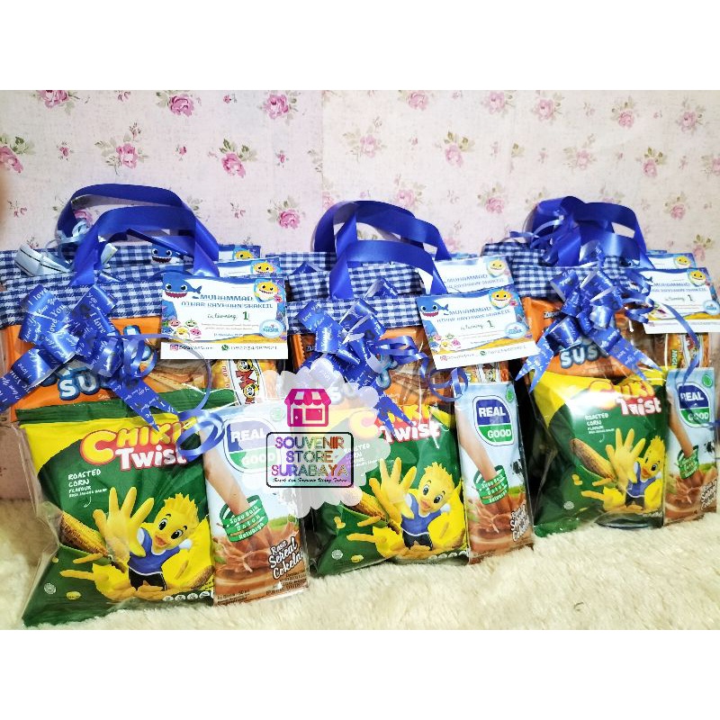 Bingkisan Snack Ultah MINI / Parcel ultah anak / snack ultah surabaya / Bingkisan Snack Ultah Murah / Snack 7000 / Goodiebag Snack Termurah