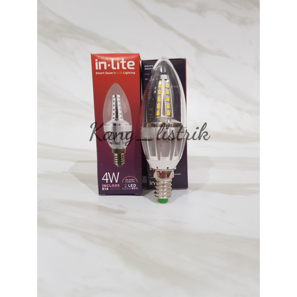 Lampu Led Candle Light / Lampu Lilin Inlite INCL005 E14 4W