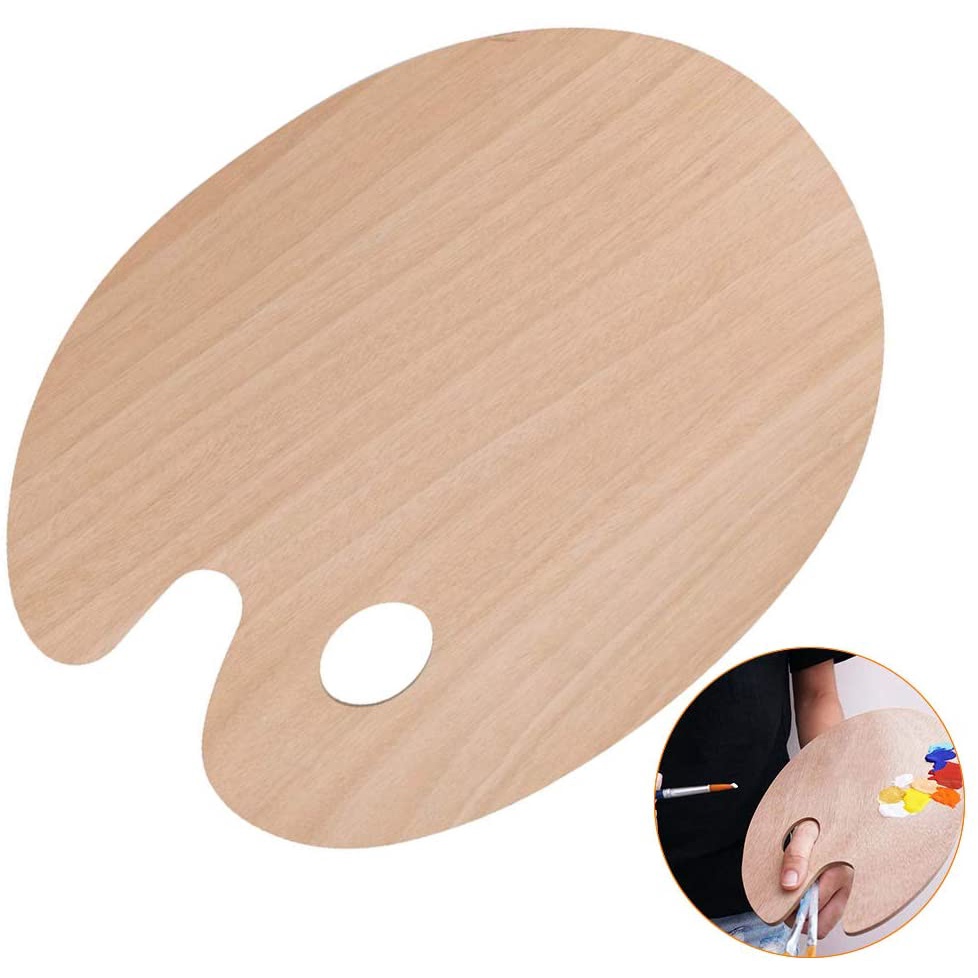 Wooden Painting Palette/Palete lukis kayu