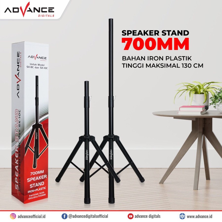 Tripot Speaker Advance/Stand Speaker Advance 700Mm - Bahan Kekar