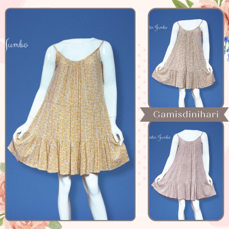 Daster Seksi jumbo XL Fifi Sisil baju tidur wanita sexy daster katun viscose singlet mini tanpa leng