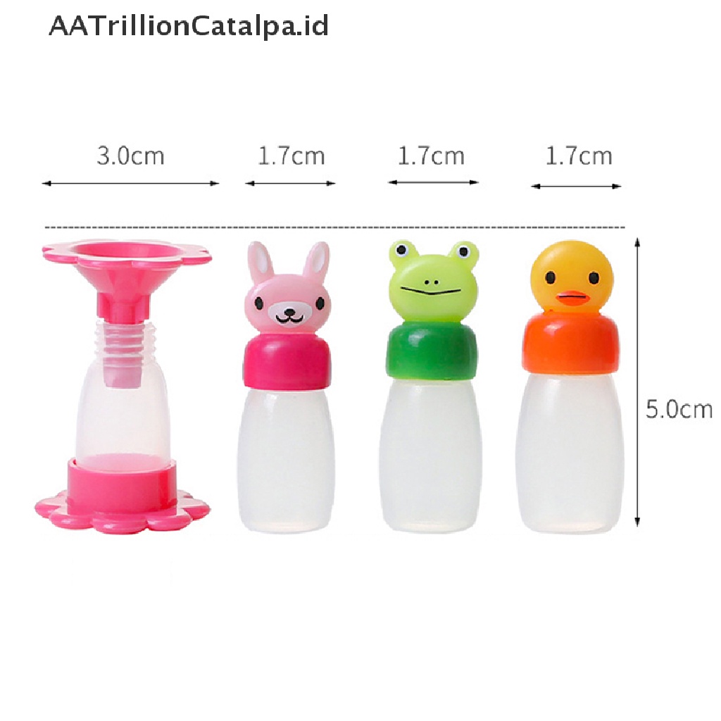 Aatrillioncatalpa 4Pcs Botol Saus Mini Bentuk Kelincikatakbebek