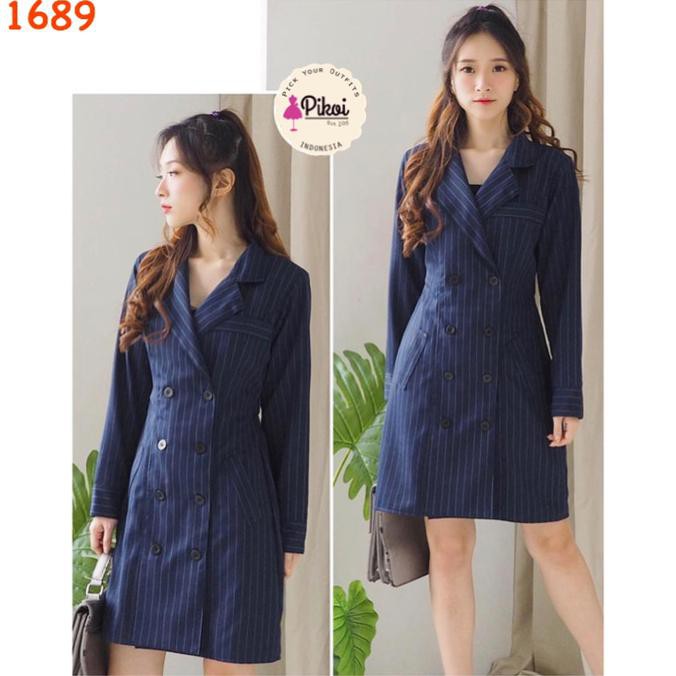 Long Blazer / Outer Panjang Polos / Blazer Panjang Murah / Coat Wanita Deevagrosir.Olshop