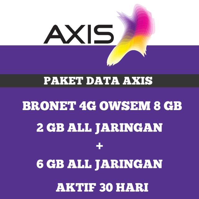 PROMO KUOTA TEMBAK AXIS 8GB