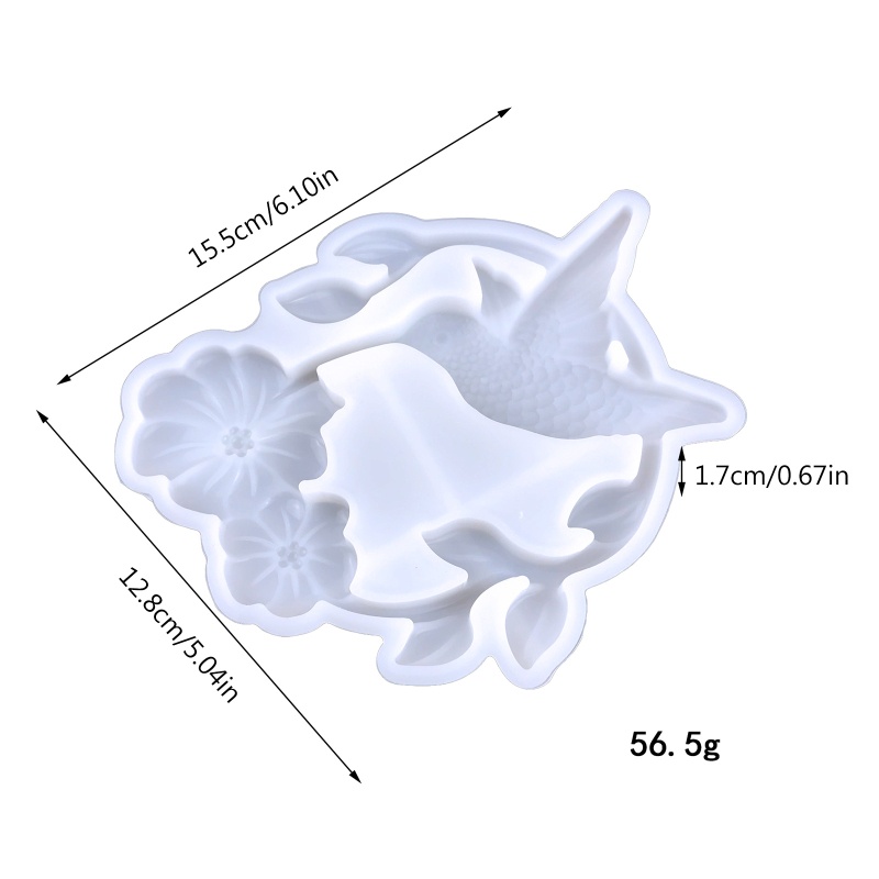 Siy Cetakan Epoksi Stereo Bentuk Burung Kolibri Untuk Dekorasi Dindingkerajinan Tangan DIY