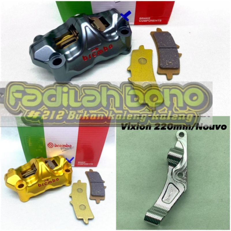 Kaliper Nouvo caliper Kepala babi Brembo M50 dan breket PNP nouvo dan vixion