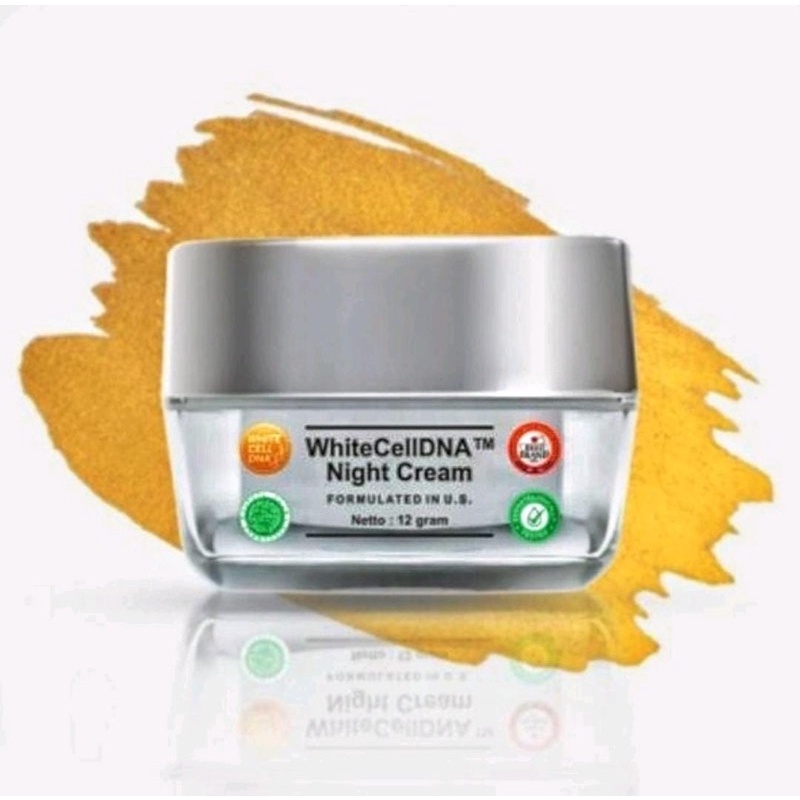 Ms glow white cell dna night cream / krim malam whitecell dna msglow