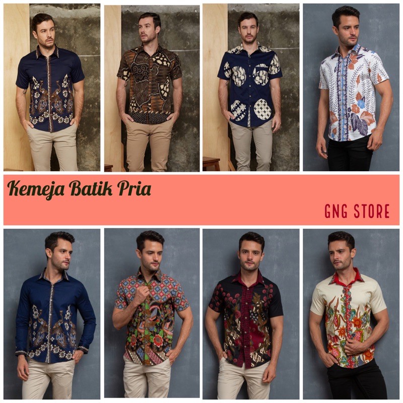 Kemeja Batik Pria 113 Series / Batik Pria Couple Standart - Jumbo (S-XXL)