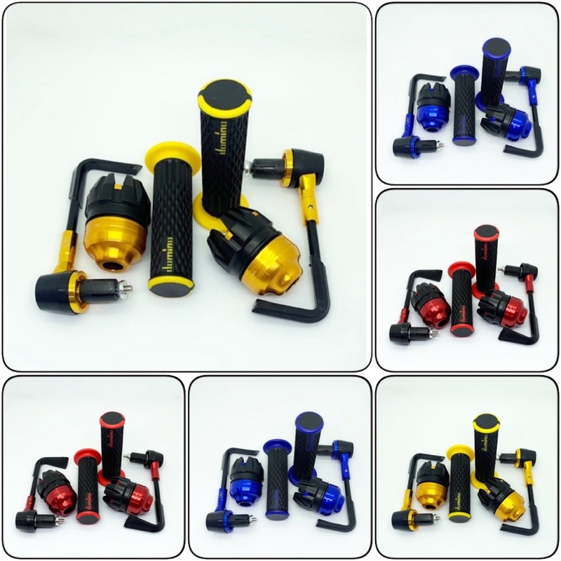 (PAKET HEMAT) PROGUARD L + JALU AS RODA DEPAN + HANDGRIP DOMINO JARING UNIVERSAL