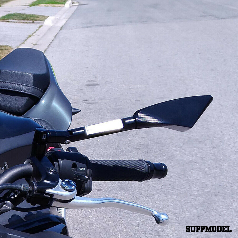 Spm 1 Pasang Kaca Spion Motor Universal Bahan Aluminum Cnc