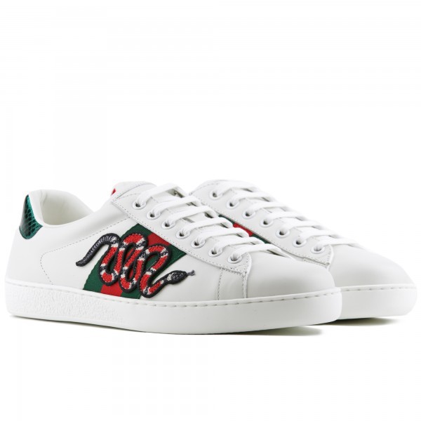gucci ace kingsnake print sneaker