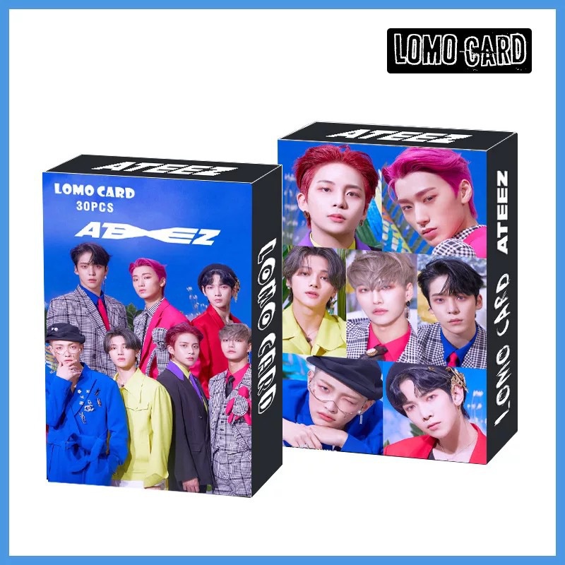 30pcs Kartu Foto Lomo Kpop NCT ATEEZ Stray Kids