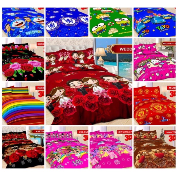 (BISA COD) SPREI BONITA DISPERSE NO 3 UK 120*200 CM DIJAMIN TIDAK LUNTUR