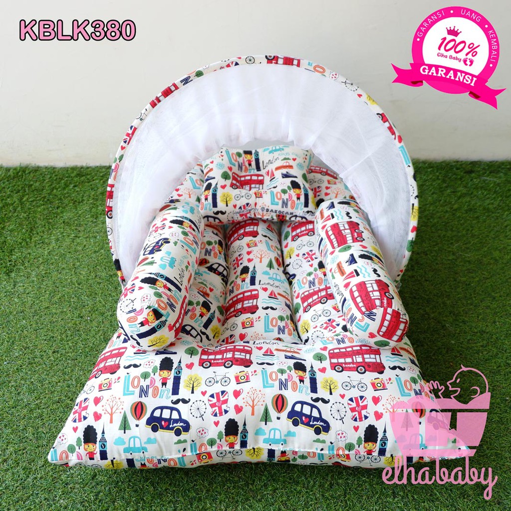 Elhababy Kasur Bayi Set Tempat Tidur Bayi Kasur Baby KBLK 380 Kado Bayi