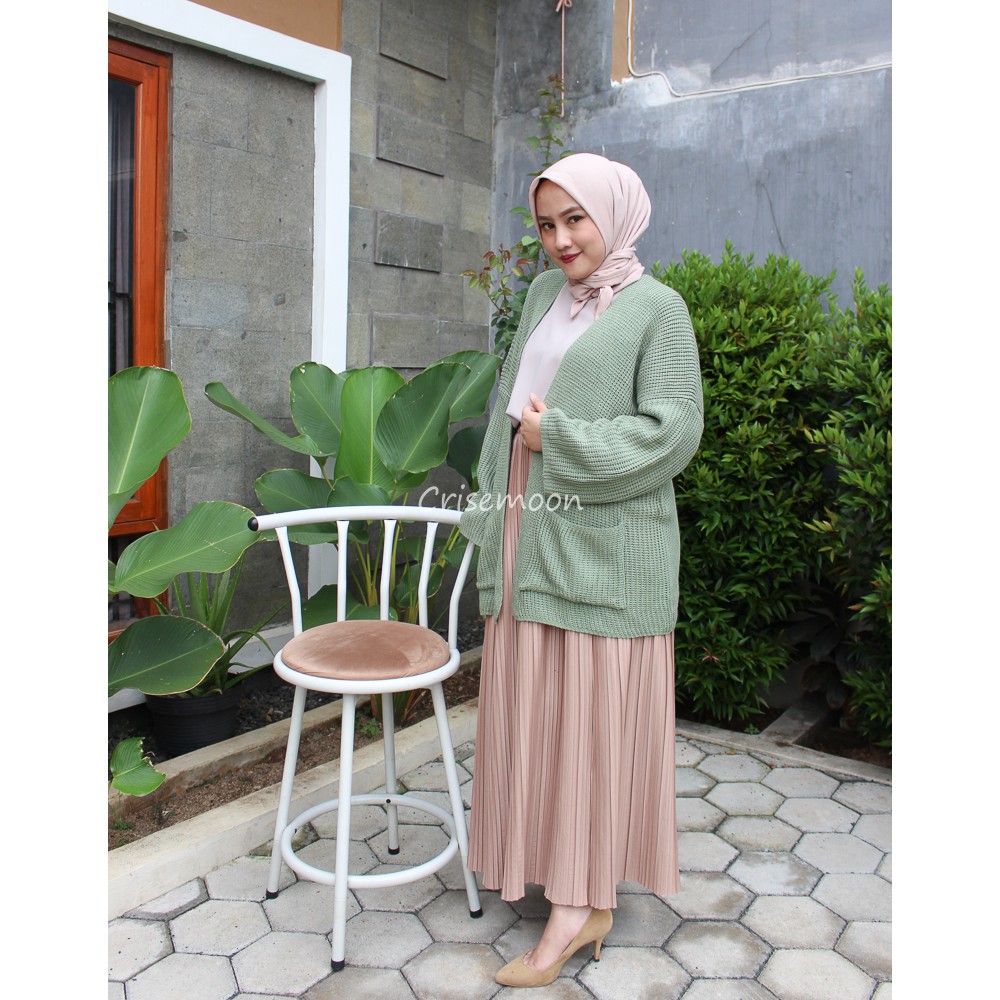 Cardigan Rajut Oversize PREMIUM Kardigan Rajut Jumbo TEBAL-1