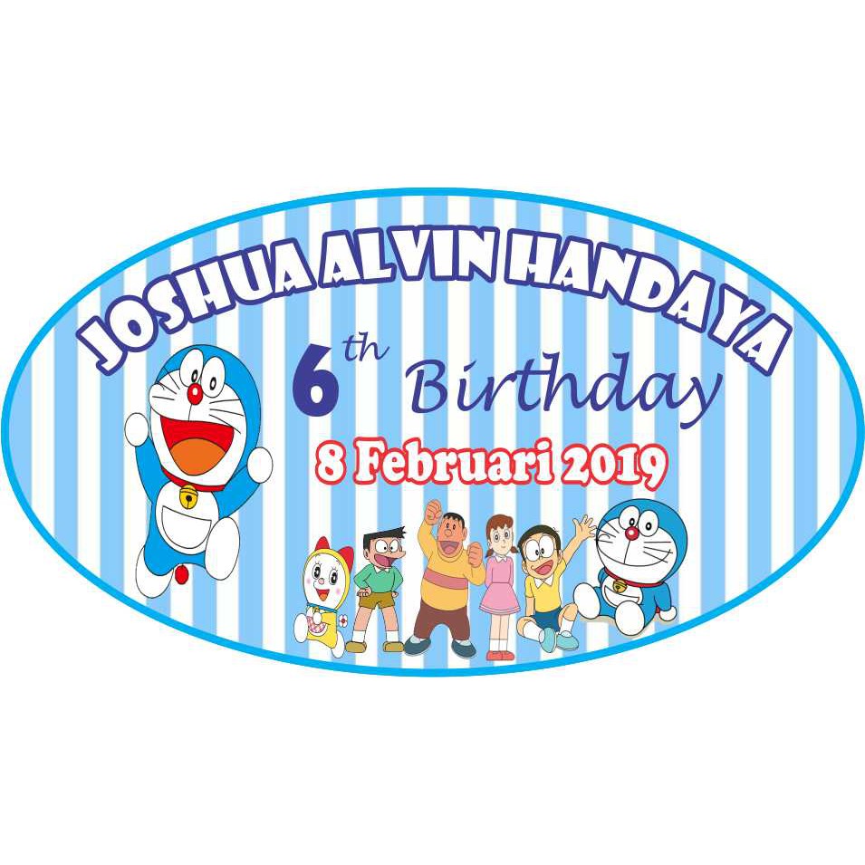 Stiker Ulang Tahun Kartu Ucapan Ulang Tahun Doraemon D